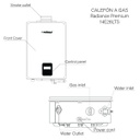 CALEFÓN A GAS RADIANCE PREMIUM 14E28LTS