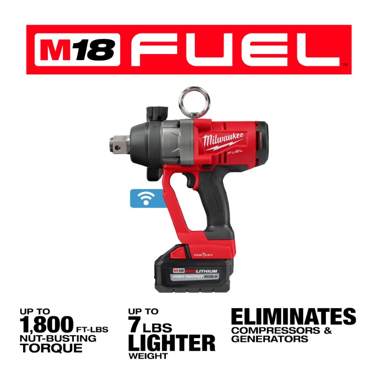 LLAVE DE IMPACTO DE ALTO TORQUE M18 FUEL™ DE 1&quot; CON KIT ONE-KEY™ (2867-22) MILWAUKEE