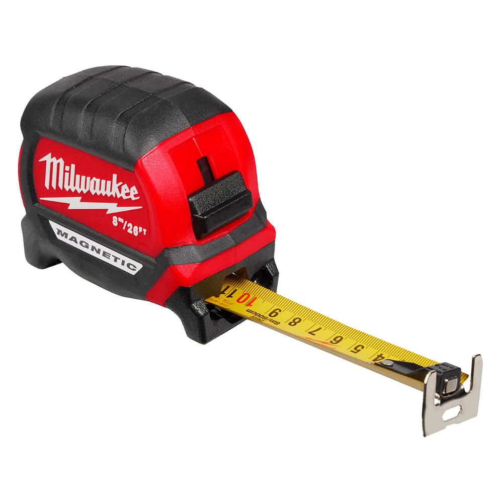 FLEXOMETRO MAGNETICO HOJA ANCHA DE 8 MT (48-22-0326G) MILWAUKEE