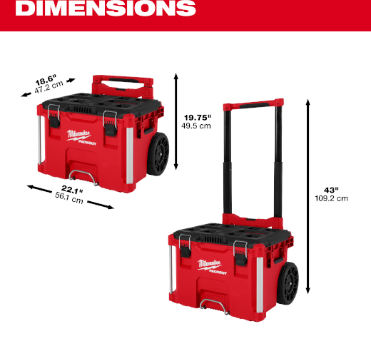 CAJA DE HERRAMIENTAS CON RUEDAS PACKOUT™ (48-22-8427) MILWAUKEE