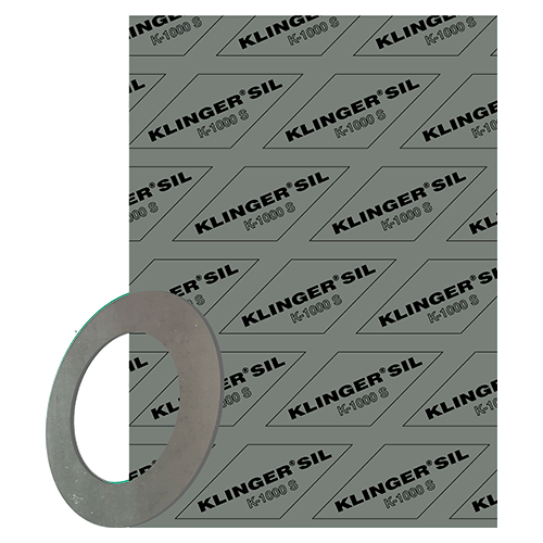 EMPAQUE EN PLANCHA 2.0x1.5m KLINGERSIL K-1000S PR 1.6mm c/ala KLINGER