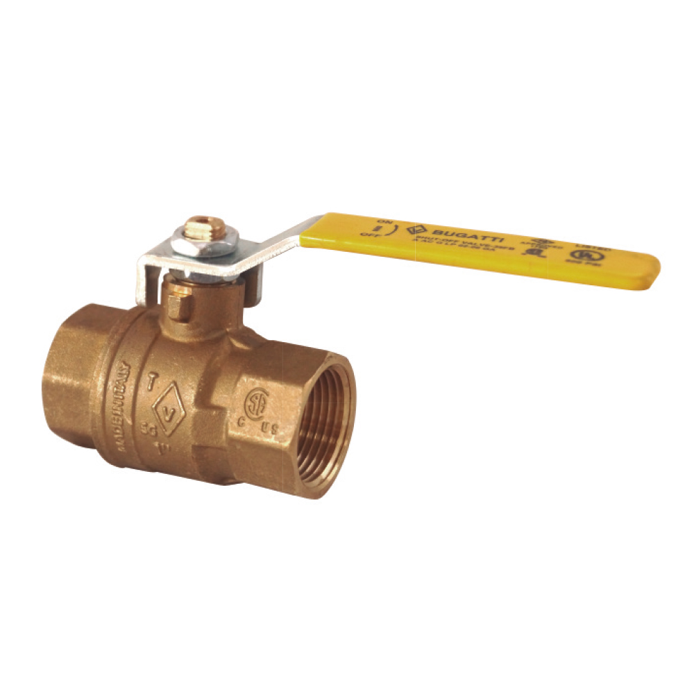 VÁLVULA BOLA BUGATTI UL/FM BRONCE NPT 3/4&quot; 600 AGUA 400PSI GAS TCBU019 BUGATTI