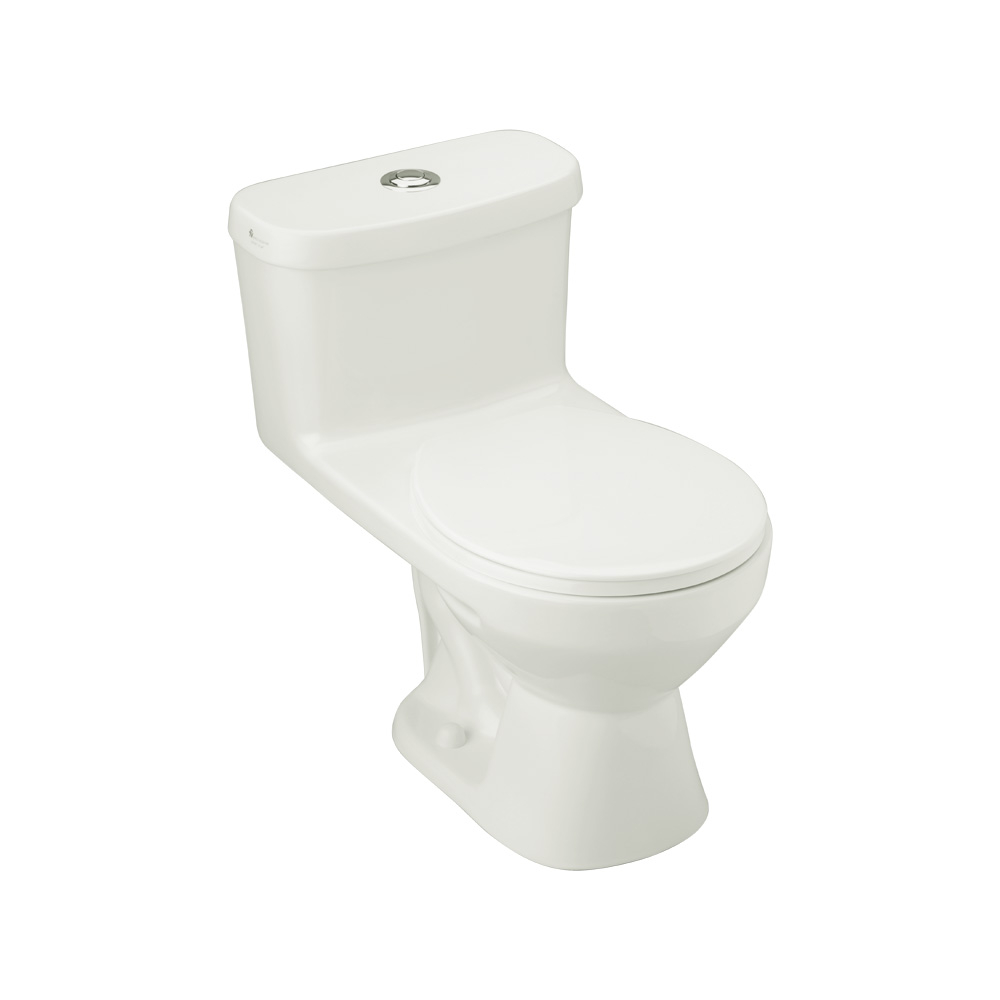 INODORO ISCHIA ESTANDAR REDONDO 1 PZ BLANCO CON ASIENTO UNIVERSAL E181-S BL 