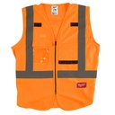 CHALECO DE SEGURIDAD  ALTA VISIBILIDAD CLASE 2 NARANJA TALLA L/XL (48-73-5032) MILWAUKEE