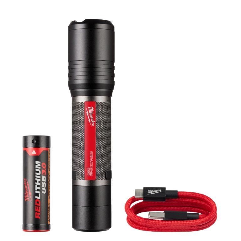 LINTERNA DE ENFOQUE DESLIZANTE REDLITHIUM™ USB DE 2000 L (2162-21) MILWAUKEE