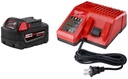 BATERÍA REDLITHIUM M18 XC 5.0 AMPERIOS  + CARGADOR DUAL - KIT 12V/18V (48-59-1850) MILWAUKEE