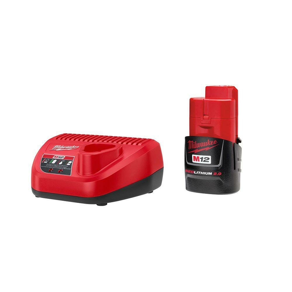 BATERÍA REDLITHIUM M12 CP2.0 + CARGADOR - KIT 12V (48-59-2420) MILWAUKEE