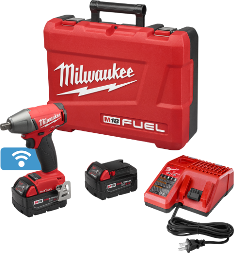 LLAVE DE IMPACTO 1/2&quot; ONE-KEY M18 FUEL SIN CARBONES INALÁMBRICA 18V CON BATERÍA DE 5 AMP (2759-22) MILWAUKEE