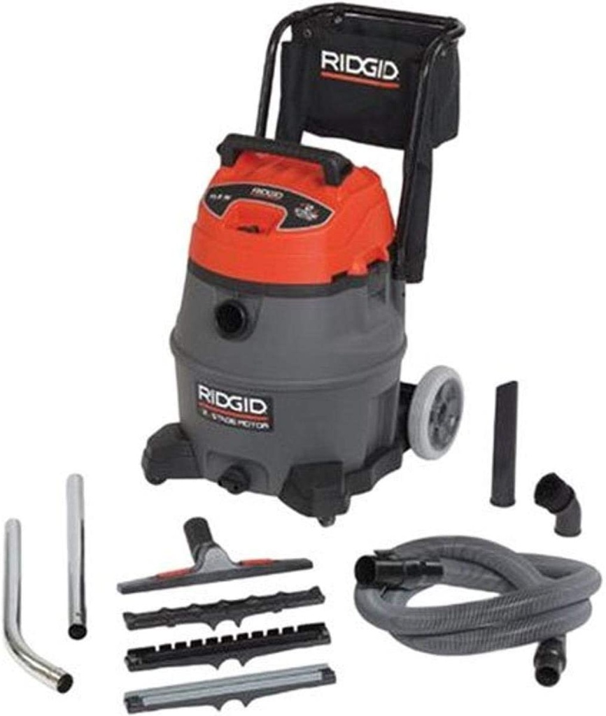 ASPIRADORA INDUSTRIAL PARA SÓLIDOS Y LÍQUIDOS RV2600B 16 GALONES 4HP 115V (25653) RIDGID