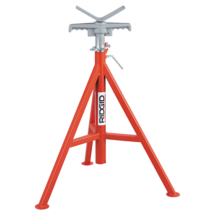 SOPORTE PARA TUBOS VJ-99 EN &quot;V&quot; ALTURA REGULABLE - CAPACIDAD HASTA 12&quot; (56662) RIDGID