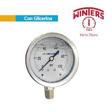 MANOMETRO 0-100PSI GLICER CON-VERT 1/4&quot; CARAT 2-1/2&quot; FBVW100