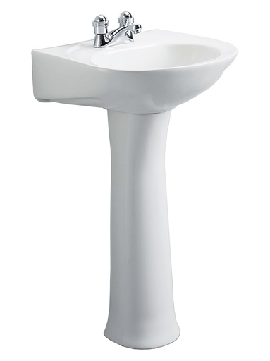 [JSP066261301CE] LAVABO POMPANO PLUS CON PEDESTAL LARGO BLANCO JSP066261301CE EDESA