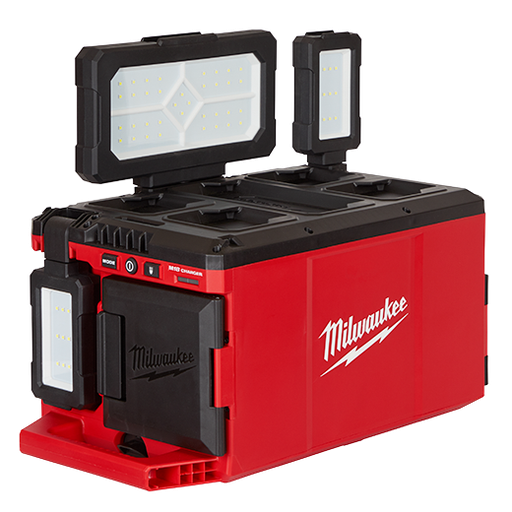 [2357-20] LUMINARIA LED/ CARGADOR MILWAUKEE M18 PACKOUT DE 3000 LÚMENES A BATERÍA (2357-20)