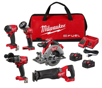 [3697-25] KIT COMBO DE 5 HERRAMIENTAS A BATERÍA (3697-25) MILWAUKEE