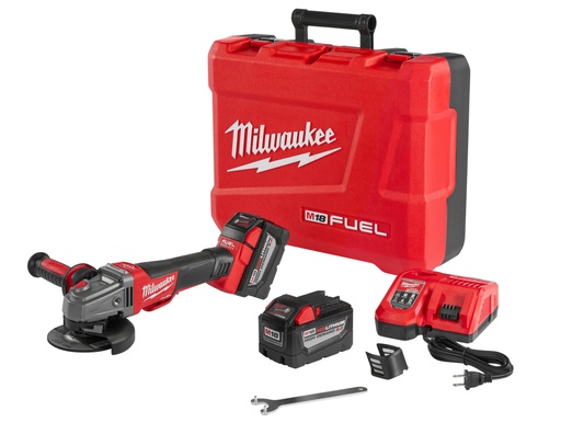 [2783-22] AMOLADORA 4-1/2&quot; - 5&quot; M18 FUEL SIN CARBONES INALÁMBRICA 18V CON BATERÍA DE 5 AMP. (2783-22) MILWAUKEE