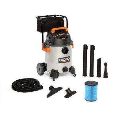 [51863] ASPIRADORA INDUSTRIAL PARA SÓLIDOS Y LÍQUIDOS WD1956 16 GALONES 6.5HP ACERO INOXIDABLE 115V (51863) RIDGID